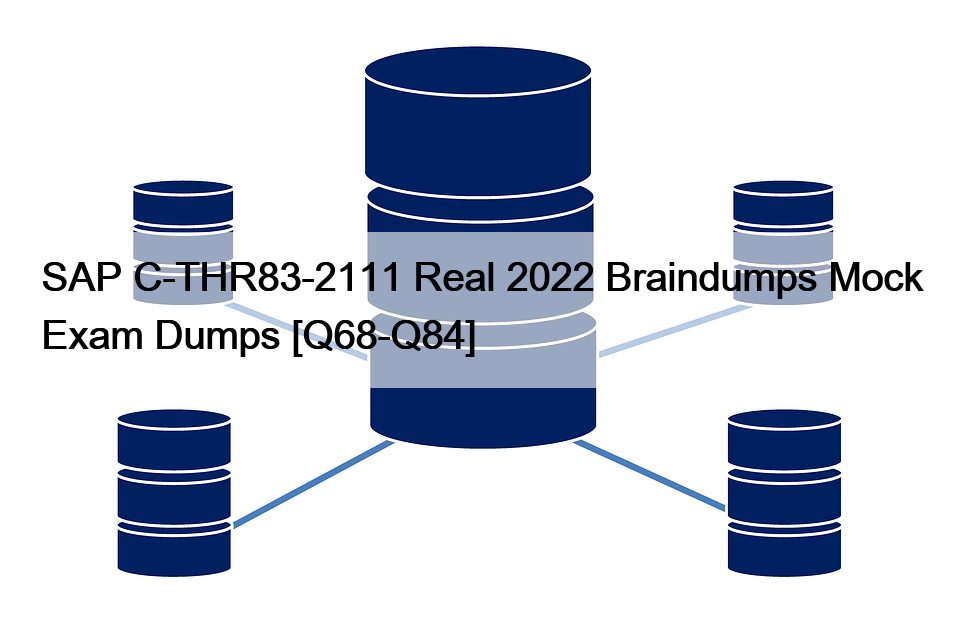 SAP C-THR83-2111 Real 2022 Braindumps Mock Exam Dumps [Q68-Q84]